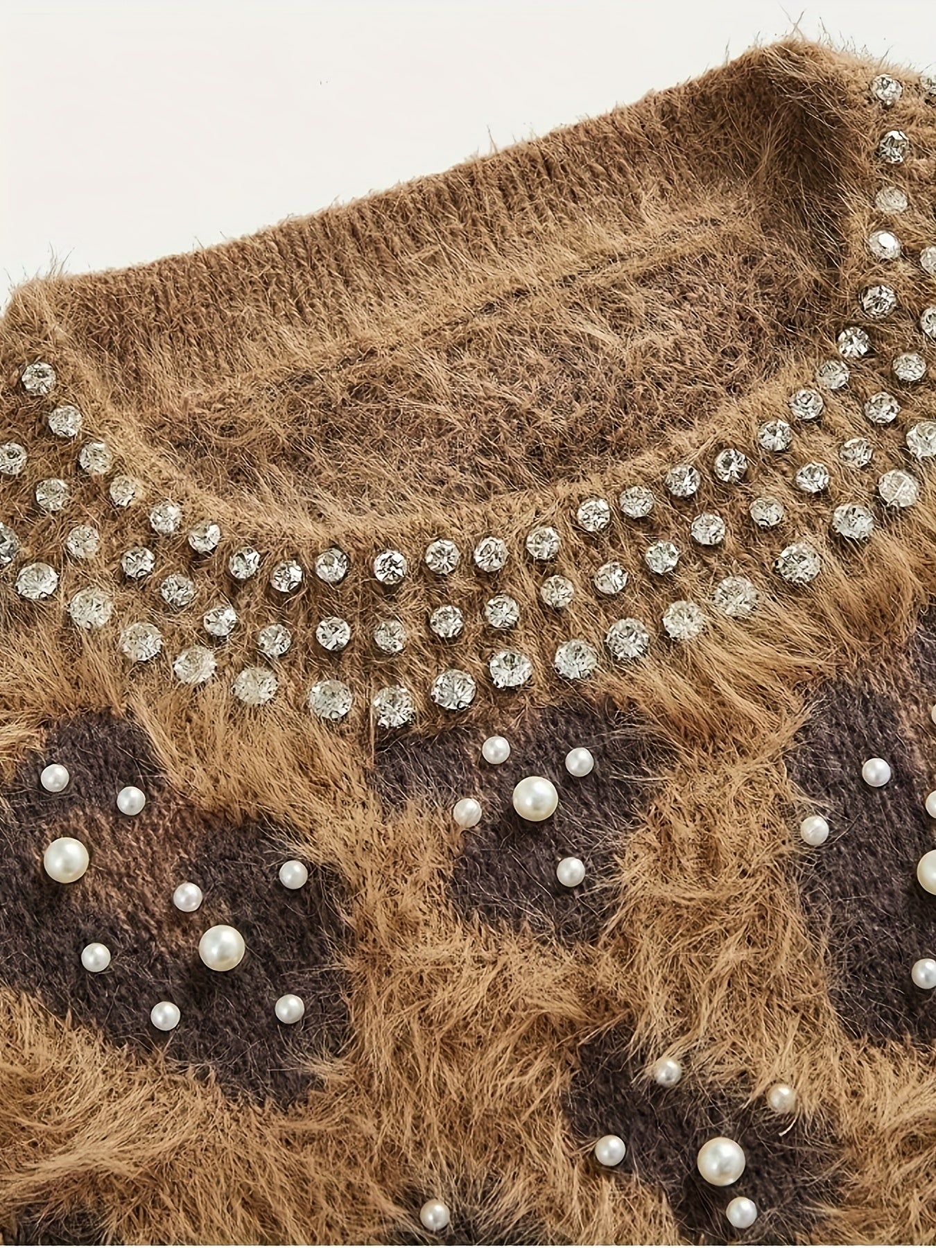MAGLIONE STAMPA ANIMALIER COLLO ROTONDO