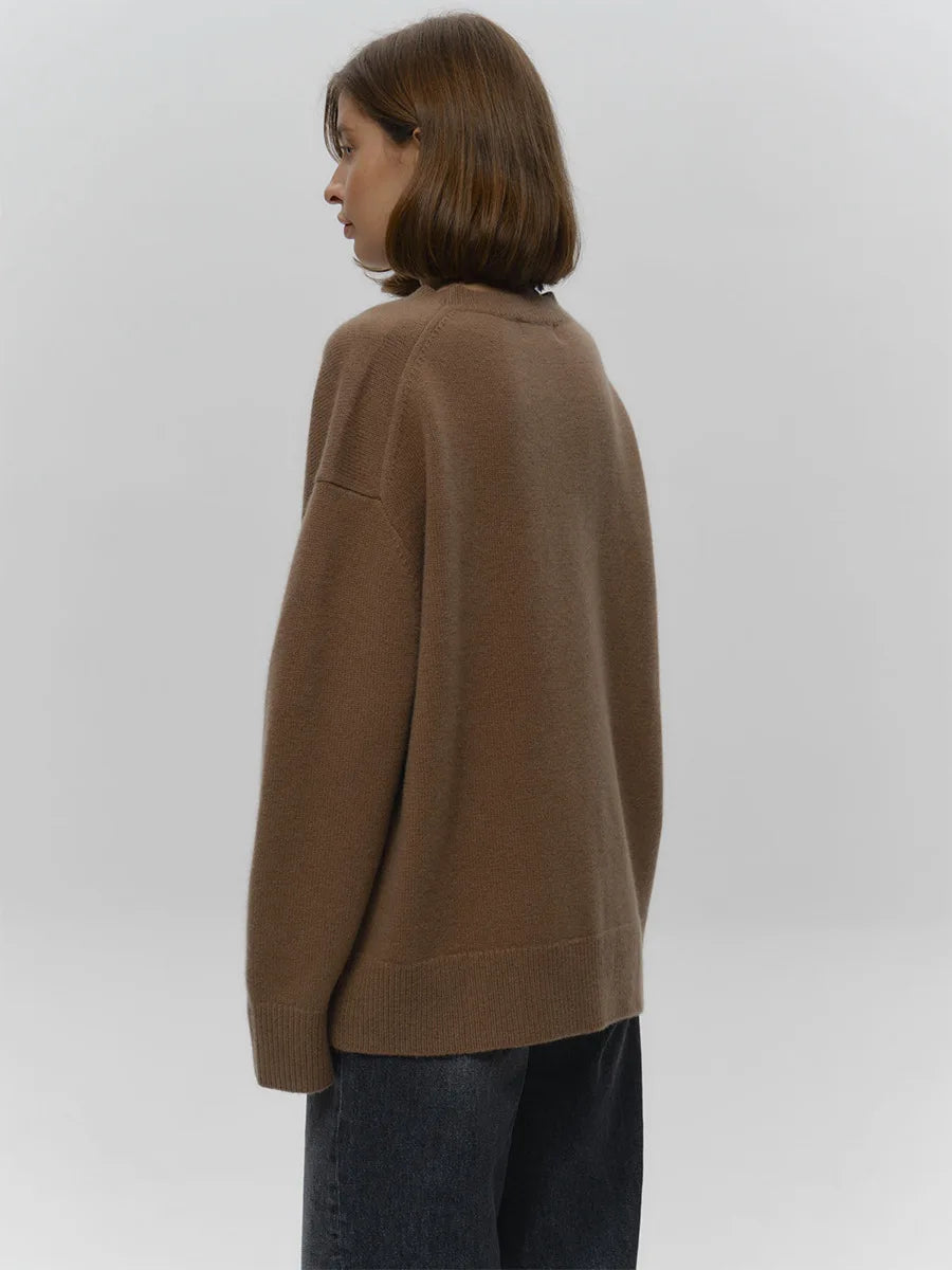 MAGLIONE OVERSIZE LAVORATO A MAGLIA