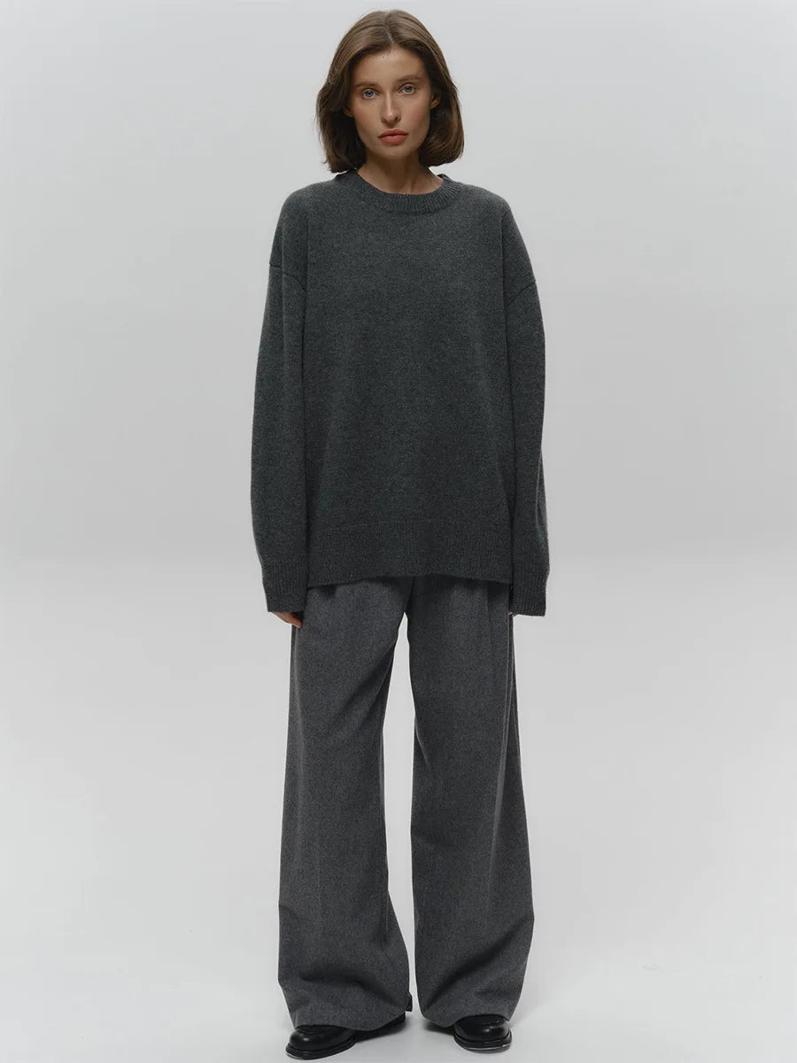MAGLIONE OVERSIZE LAVORATO A MAGLIA