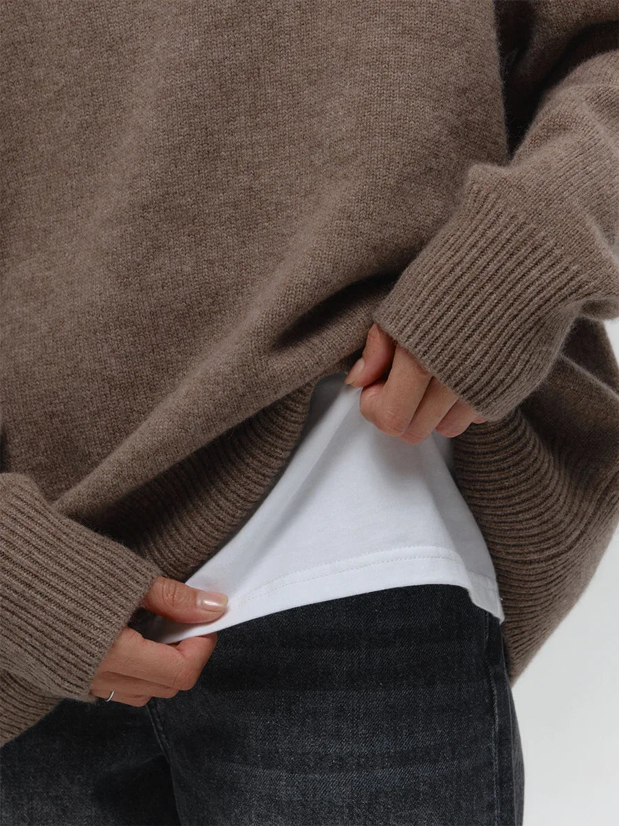 MAGLIONE OVERSIZE LAVORATO A MAGLIA