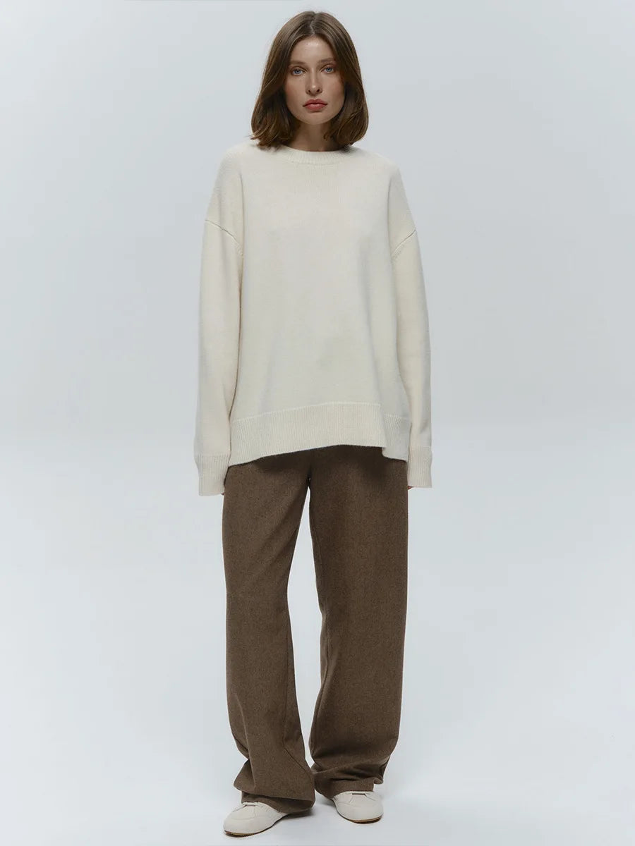 MAGLIONE OVERSIZE LAVORATO A MAGLIA