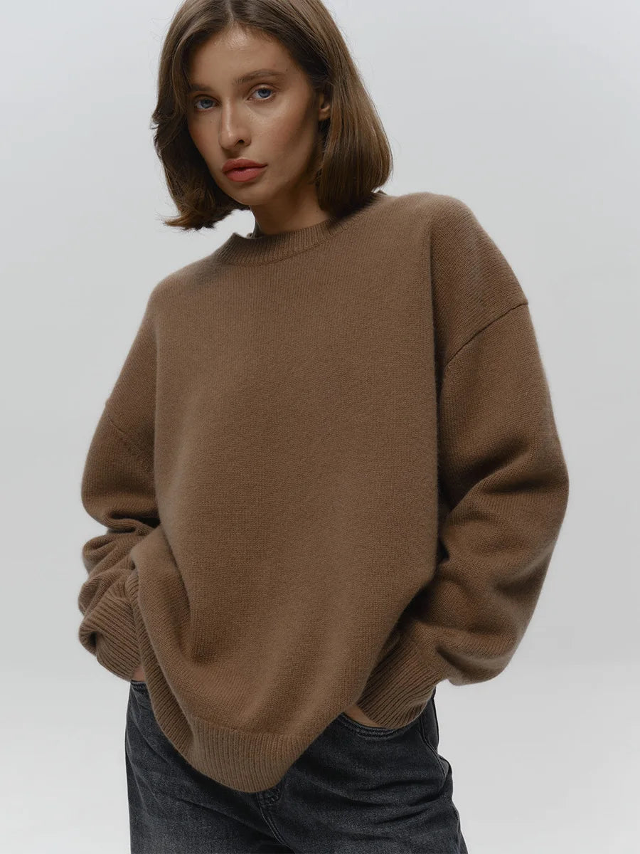 MAGLIONE OVERSIZE LAVORATO A MAGLIA