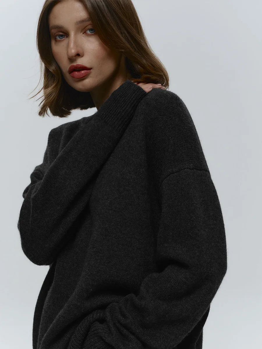 MAGLIONE OVERSIZE LAVORATO A MAGLIA