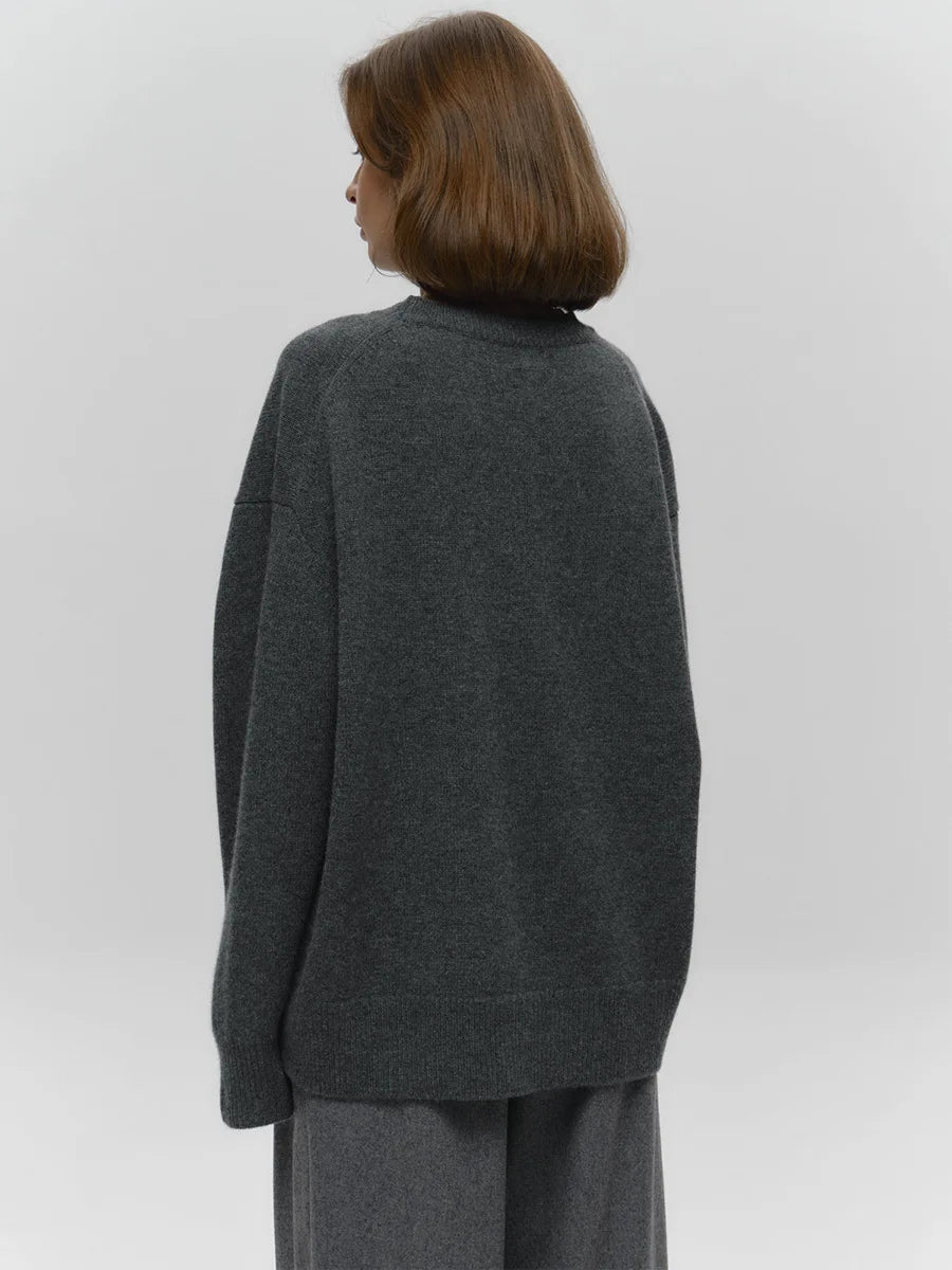 MAGLIONE OVERSIZE LAVORATO A MAGLIA