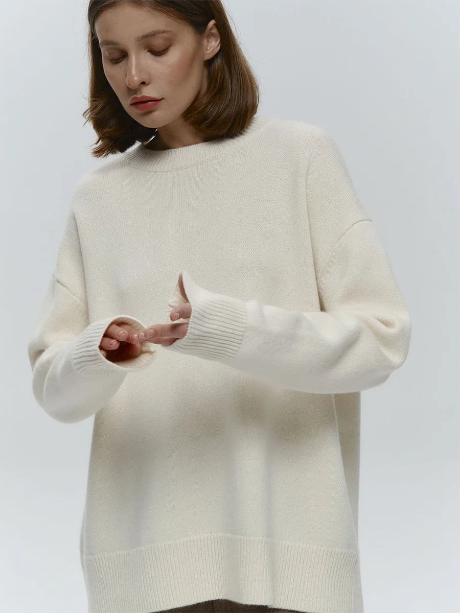 MAGLIONE OVERSIZE LAVORATO A MAGLIA