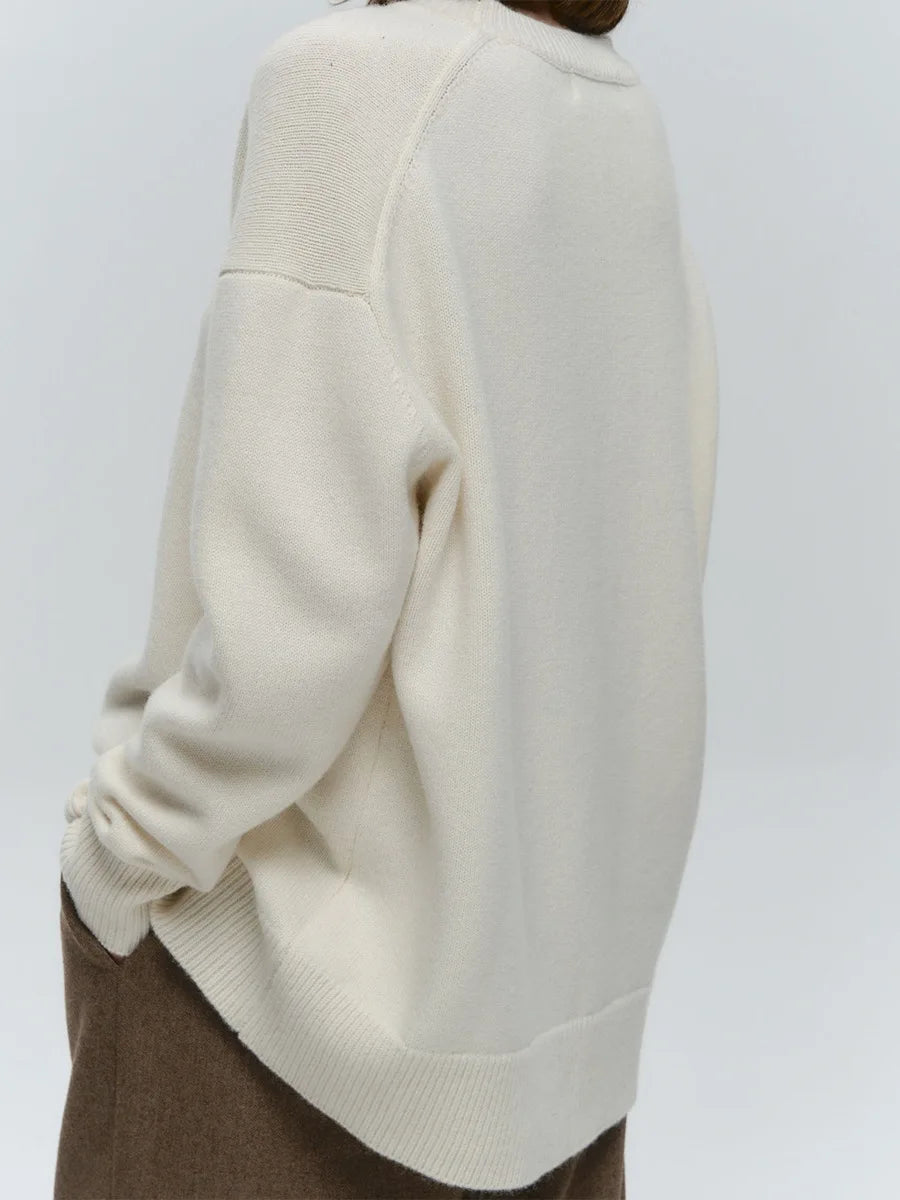 MAGLIONE OVERSIZE LAVORATO A MAGLIA