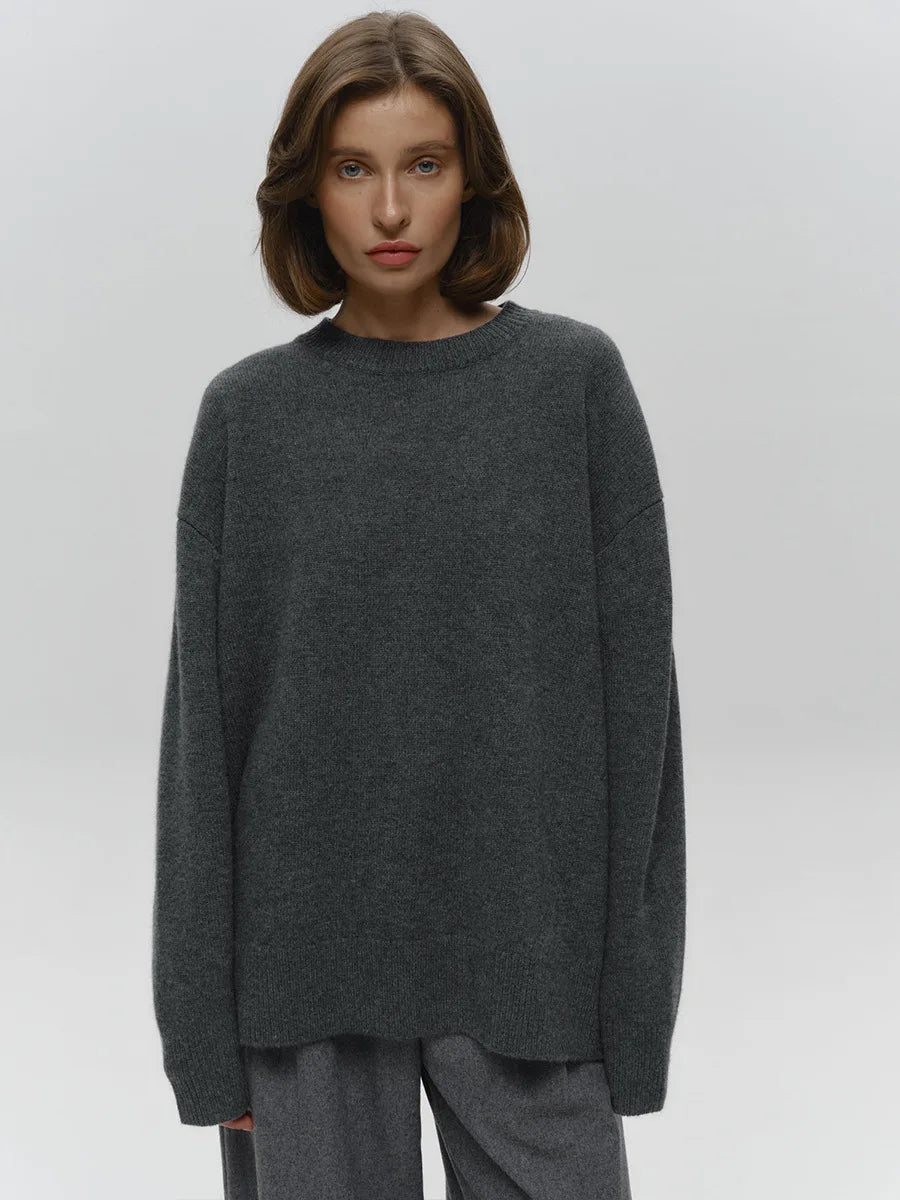 MAGLIONE OVERSIZE LAVORATO A MAGLIA
