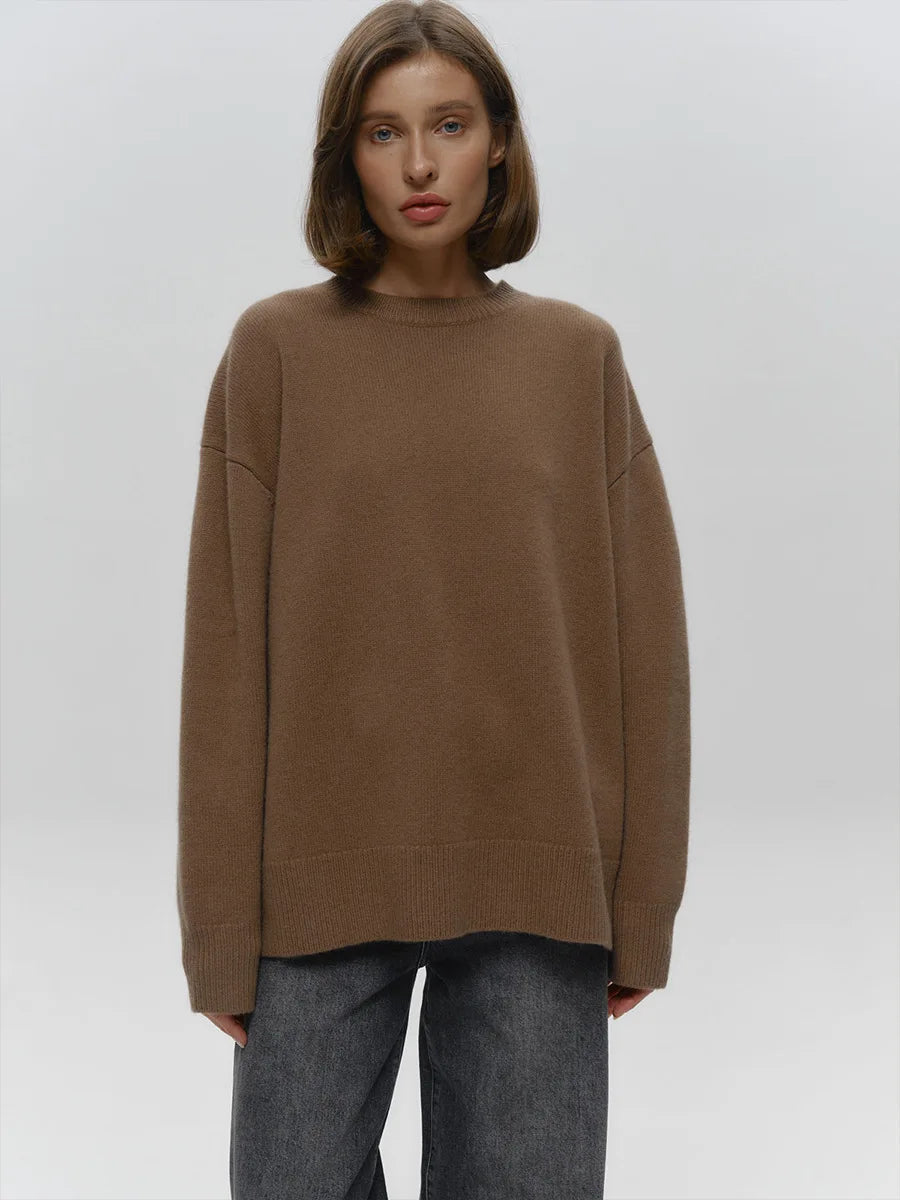 MAGLIONE OVERSIZE LAVORATO A MAGLIA