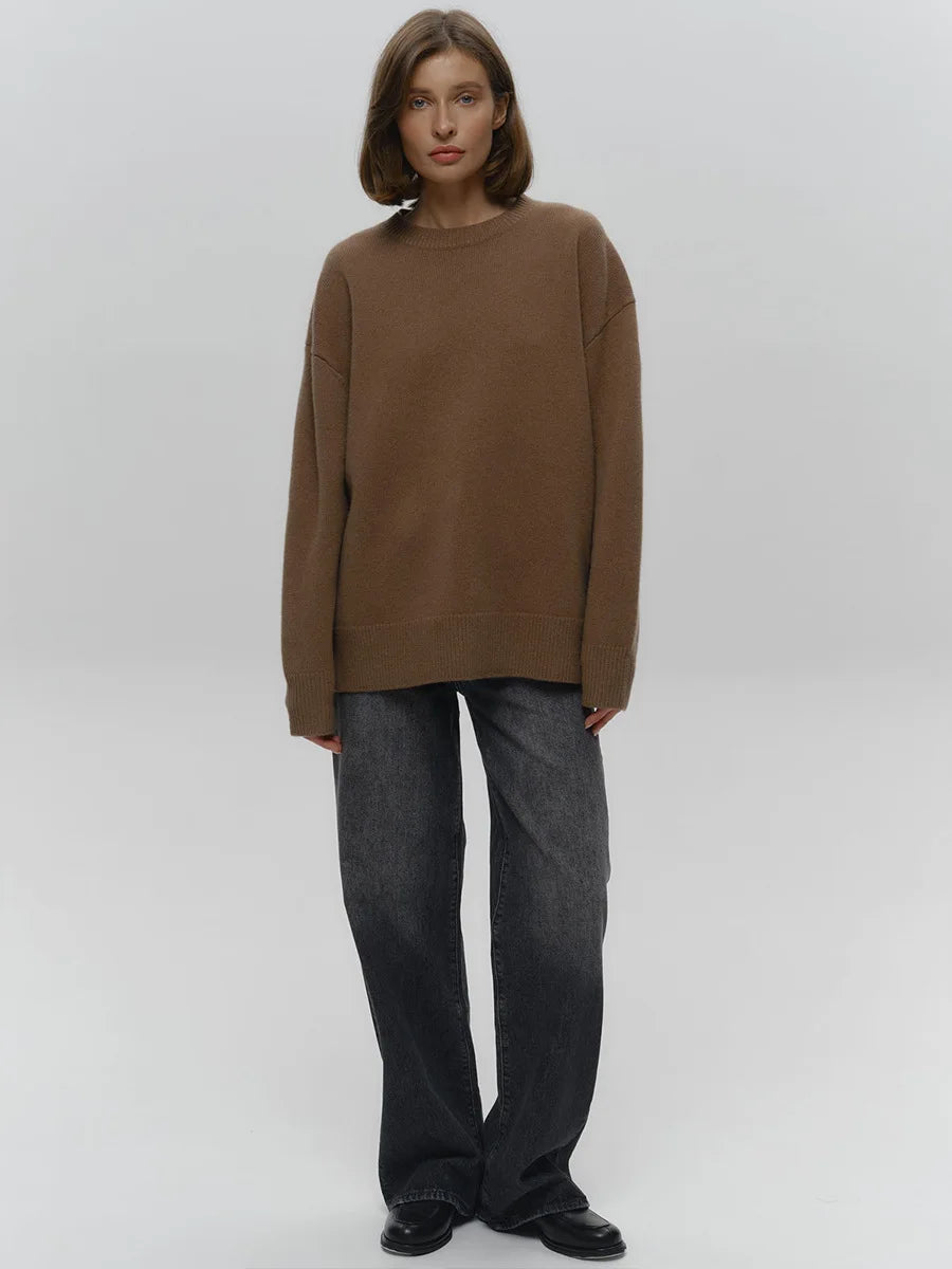MAGLIONE OVERSIZE LAVORATO A MAGLIA