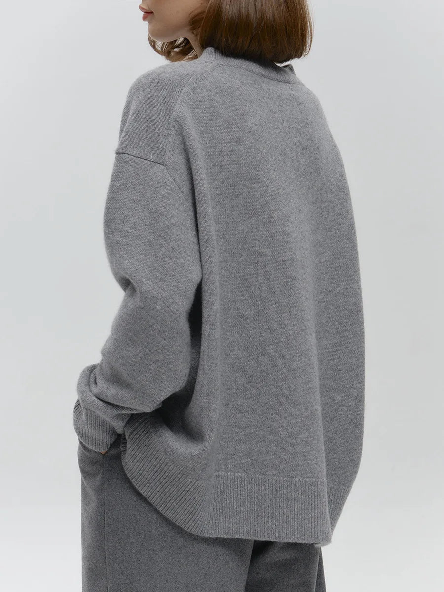 MAGLIONE OVERSIZE LAVORATO A MAGLIA