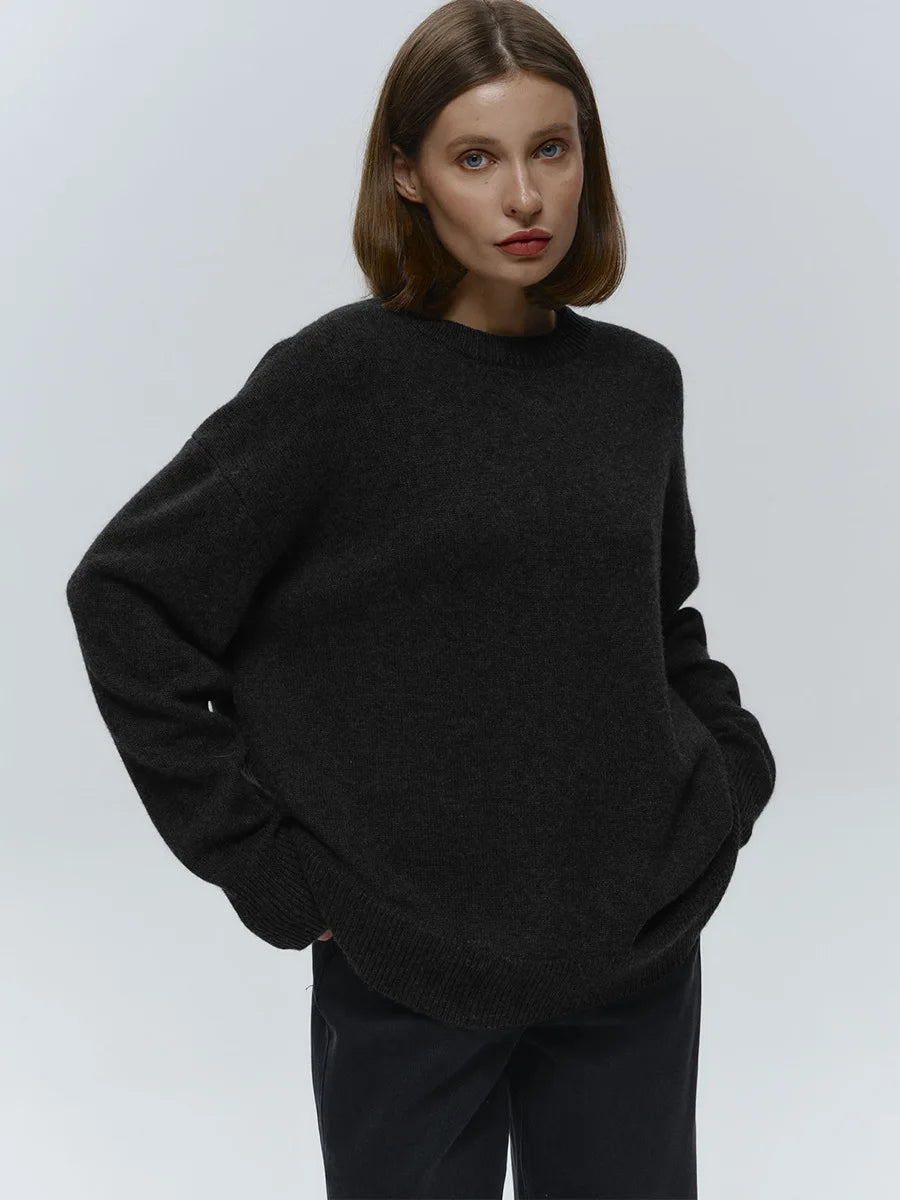 MAGLIONE OVERSIZE LAVORATO A MAGLIA