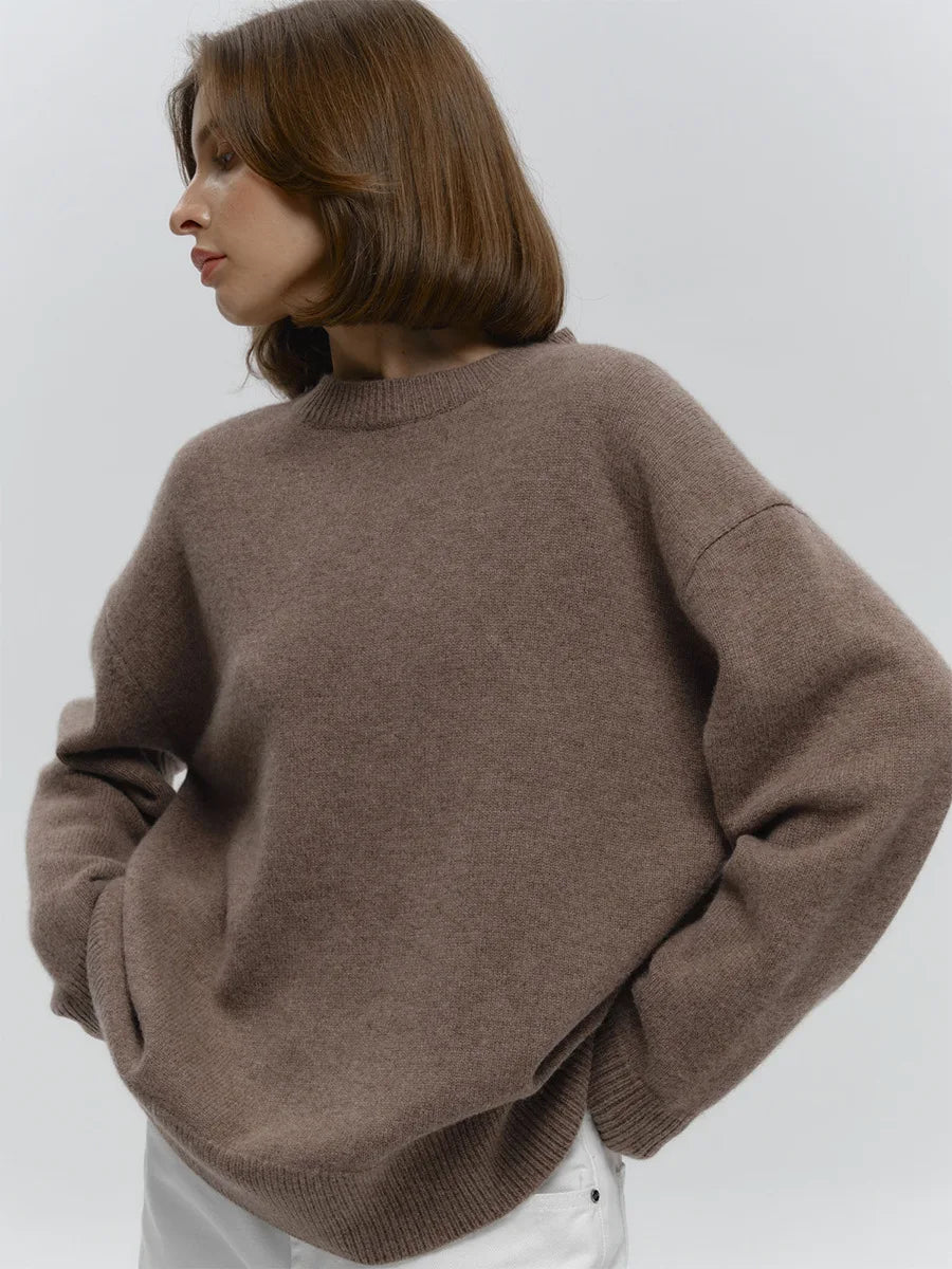 MAGLIONE OVERSIZE LAVORATO A MAGLIA