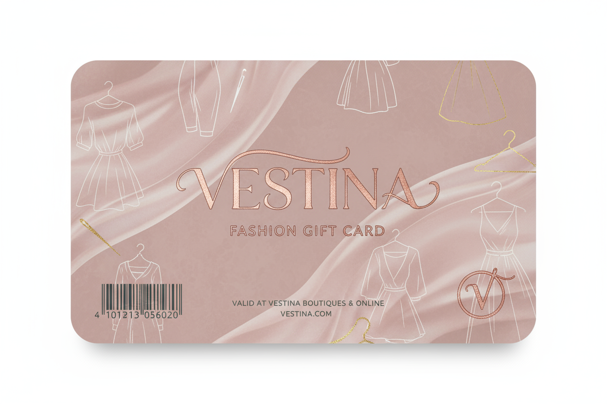 GIFT CARD MODA CON SCRITTA VESTINA