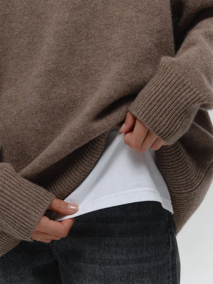 MAGLIONE OVERSIZE LAVORATO A MAGLIA