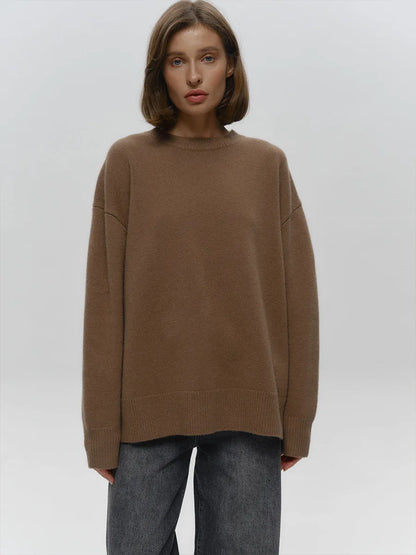 MAGLIONE OVERSIZE LAVORATO A MAGLIA