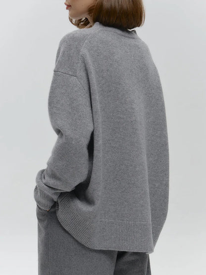 MAGLIONE OVERSIZE LAVORATO A MAGLIA
